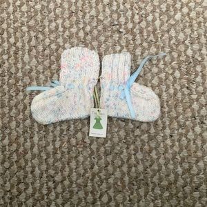 Handmade baby booties